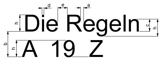 Technisches Zeichnen Schriftelemente Schrift